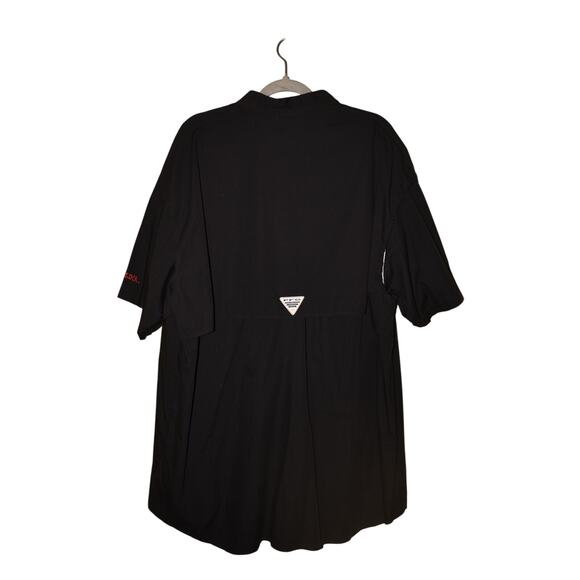 COLUMBIA‎ $60 PFG South Carolina Gamecocks Black Vented Fishing Shirt Men's XXL - Picture 2 of 5